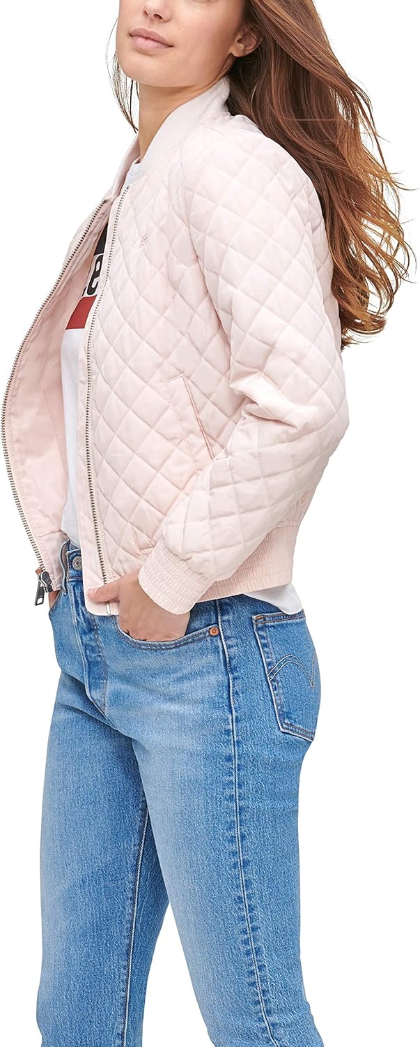 Levi's women's diamond quilted bomber jacket Clearance