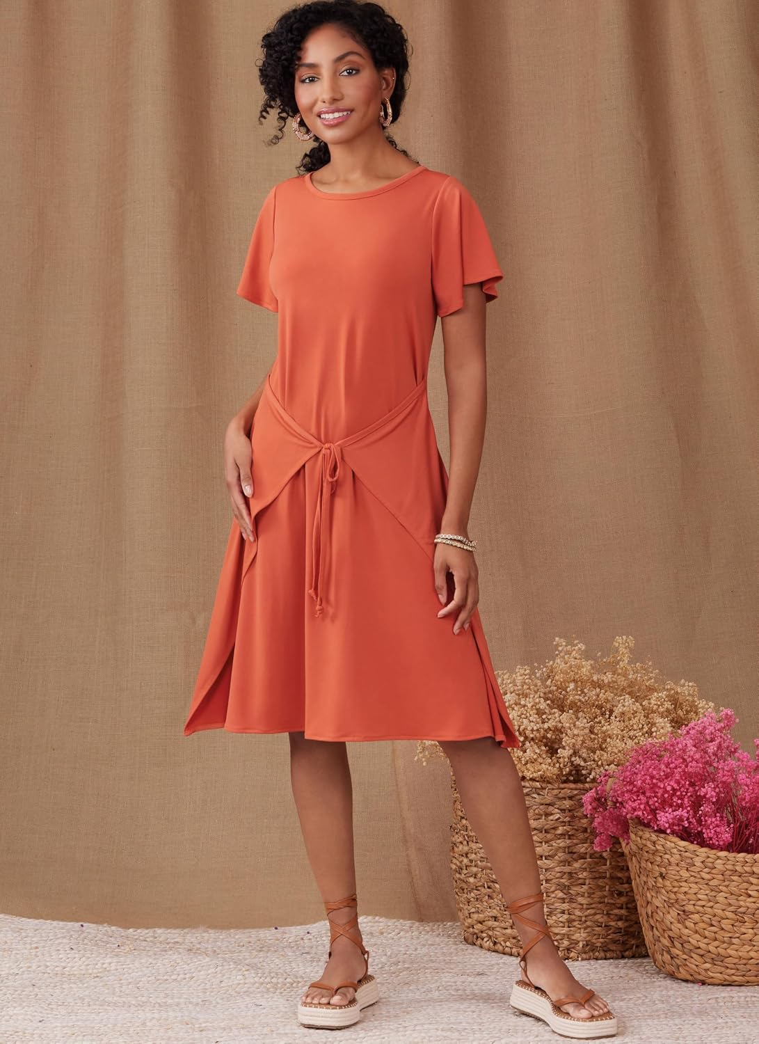 Simplicity SS9947P5 Easy to Make Misses' Knit Wrap Dress Sewing Pattern Packet, Design Code S9947, Sizes 12-14-16-18-20, Multicolor