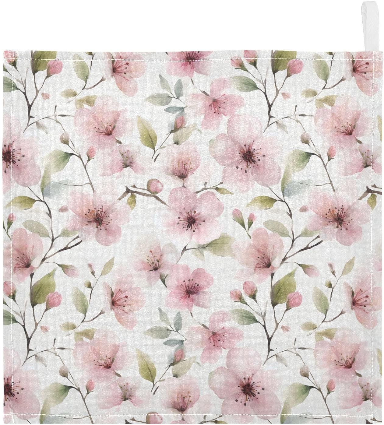 vvfelixl Pink Flowers Baby Burp Cloths Baby Muslin Washcloths for Boys Girls Cotton Babys Face Towel for Newborn Soft 11.8 X 11.8 in, 5 Pack