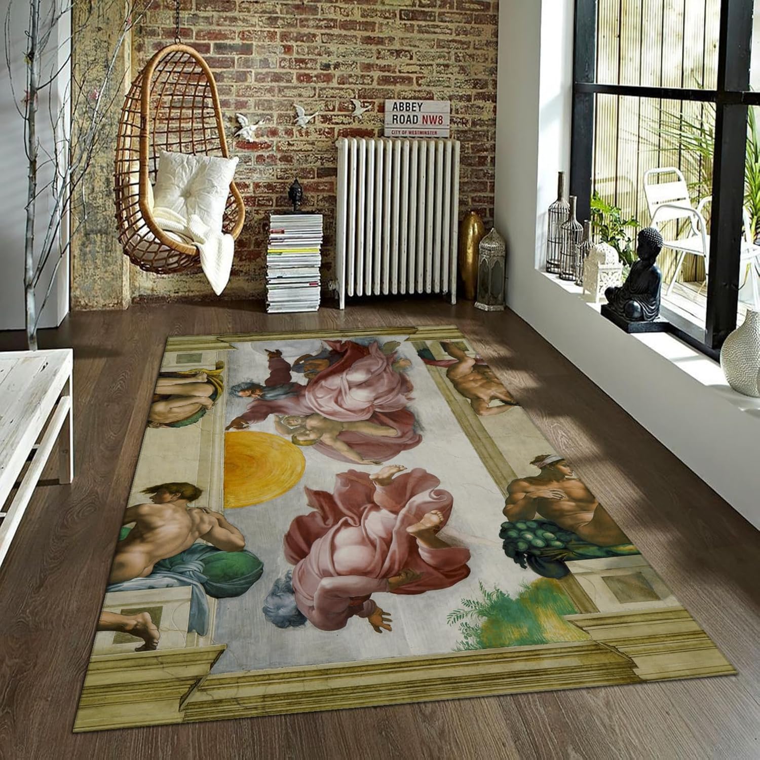 Amazon.com: CIHCOHOME Rococo Renaissance Style Area Rugs The Creation ...