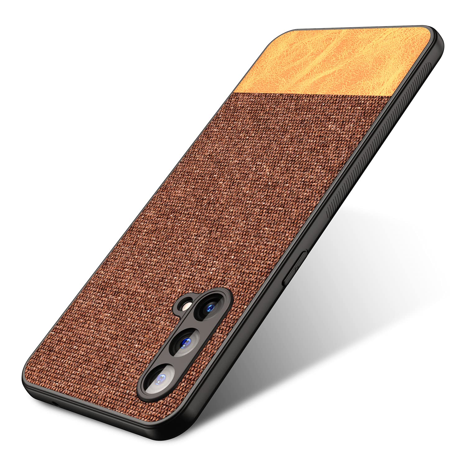 Kapa Soft Fabric & Leather Hybrid for OnePlus Nord CE (5G) / One Plus Nord CE (5G) Back Cover, Shockproof Protection Slim Hard Back Case (Brown) (B09CPWRMTG) Amazon Price History, Amazon Price Tracker