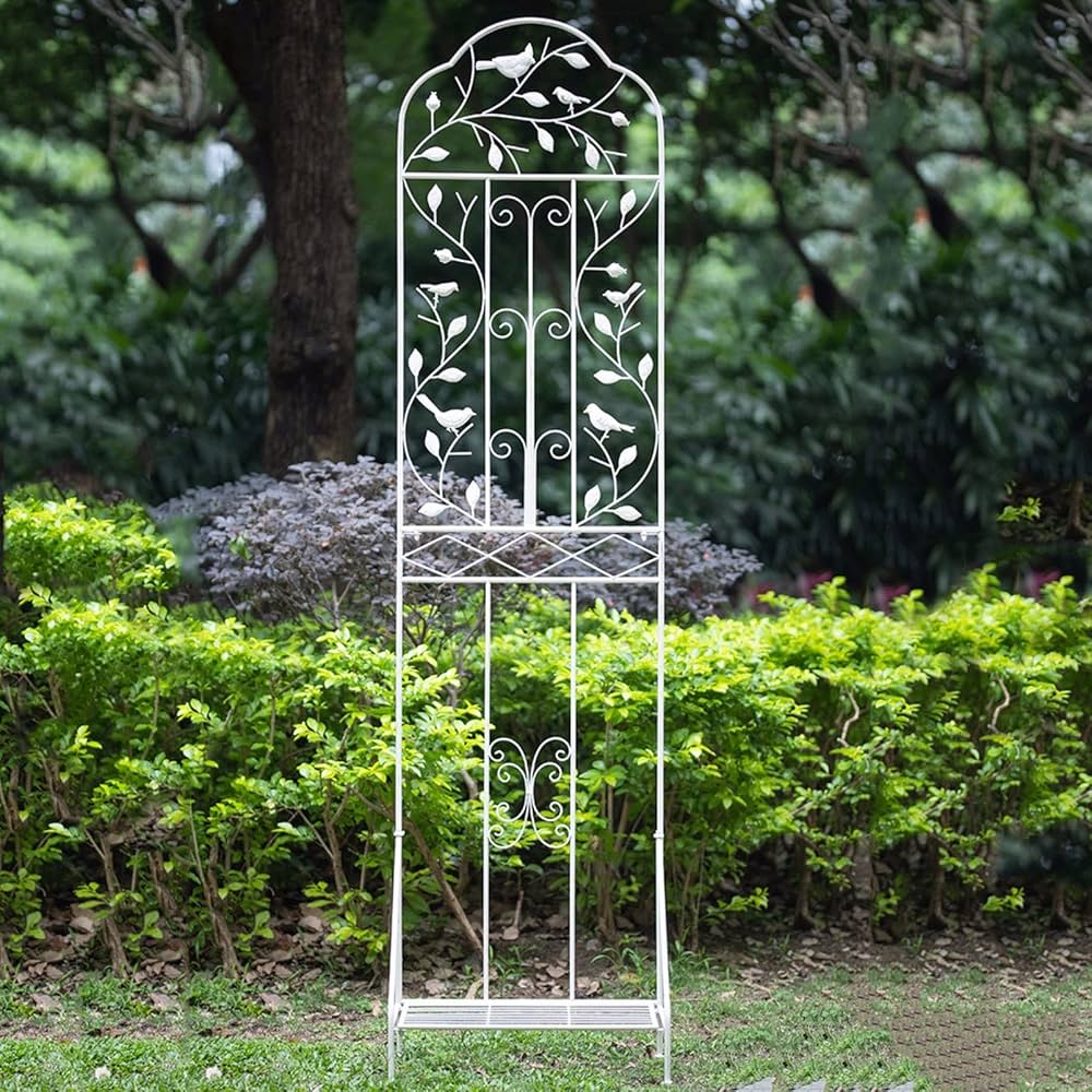 ローズ トレリス フェンス アイアン植物サポート鉄製 植物支柱 フェンス 園芸支柱花ささえ 支柱 花支え観葉支柱 バラ 薔薇ガーデニング用盆栽用  ガーデンフェンス ローズフェンスローズパネル 農業用園芸用つる性植物 バラ 薔薇アーチ 植物成長 ガーデン植木鉢 ガーデンフェンス