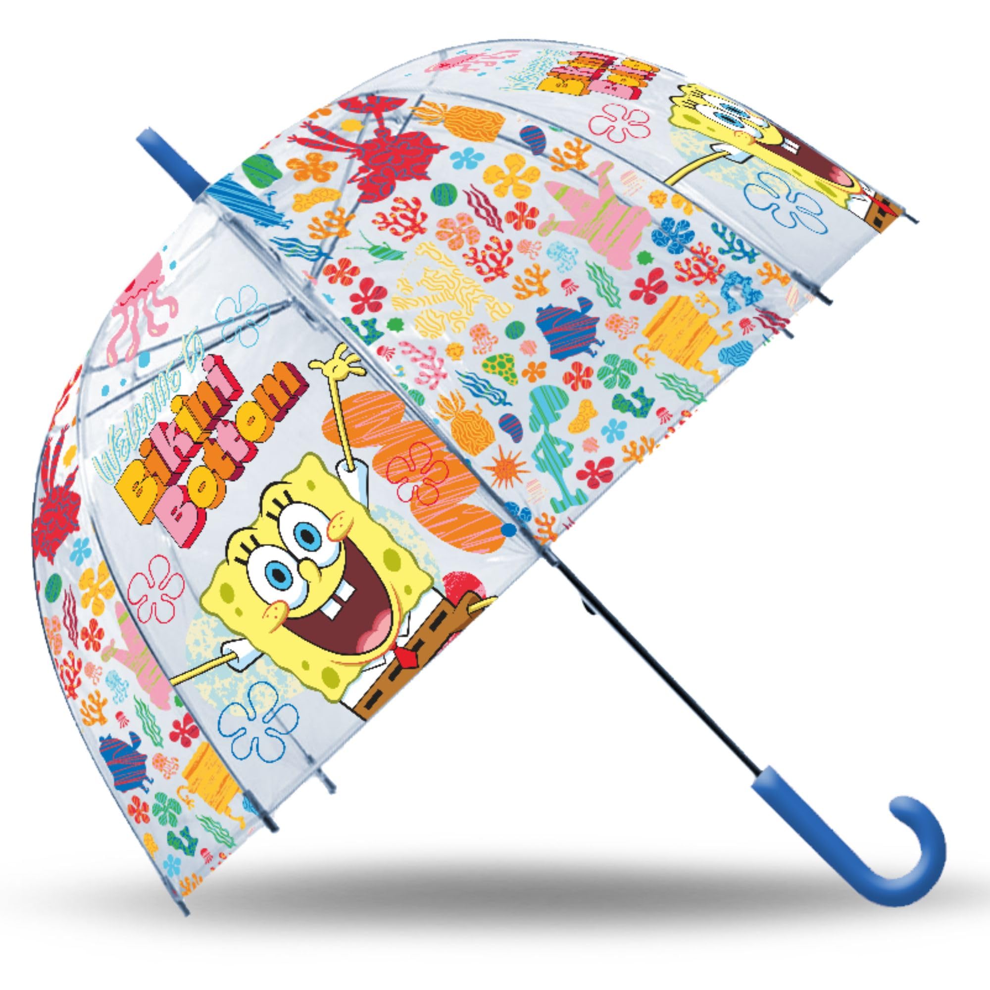 Kids Transparent Spongebob Bell Umbrella 46cm
