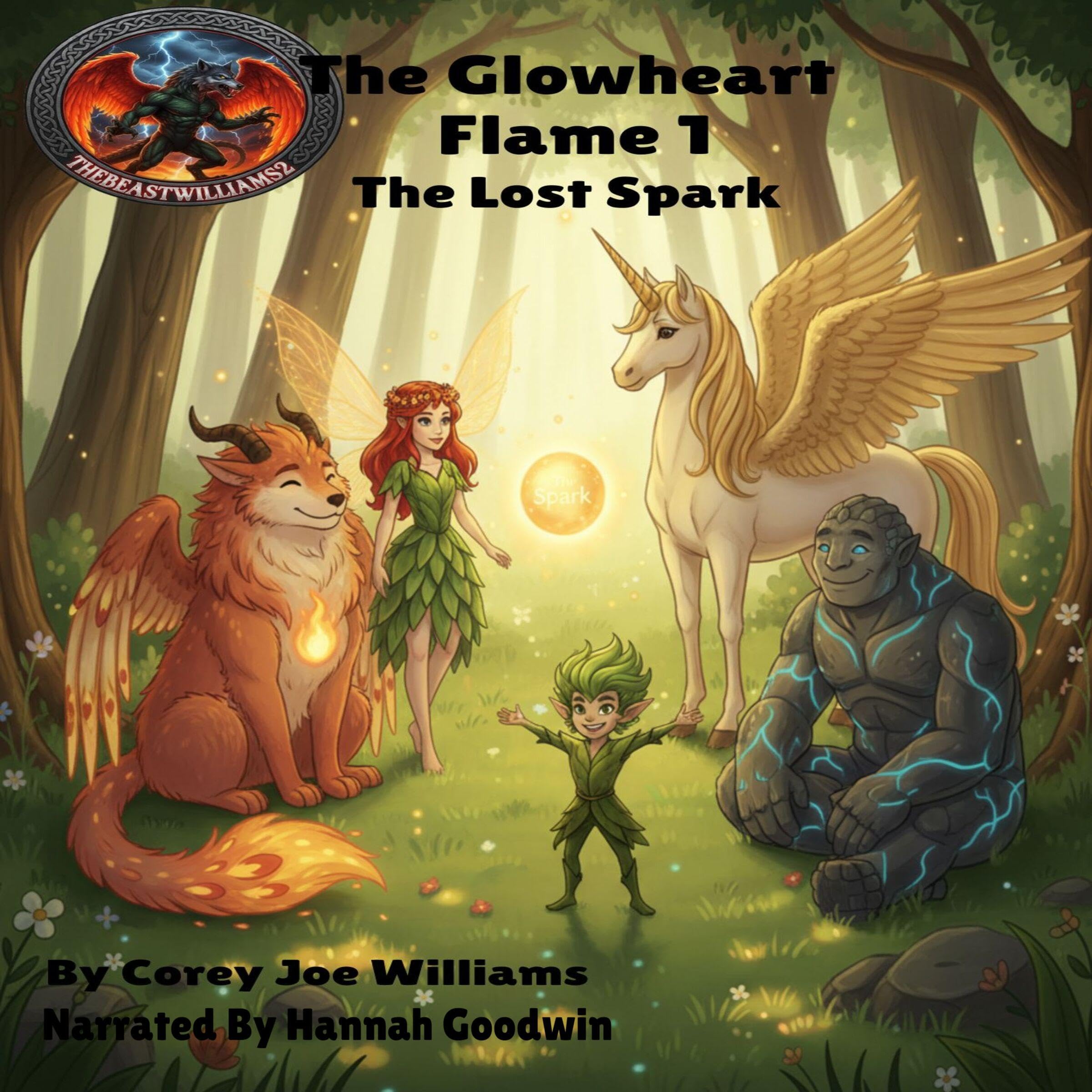 Cover art for The Glowheart Flame 1: The Lost Spark