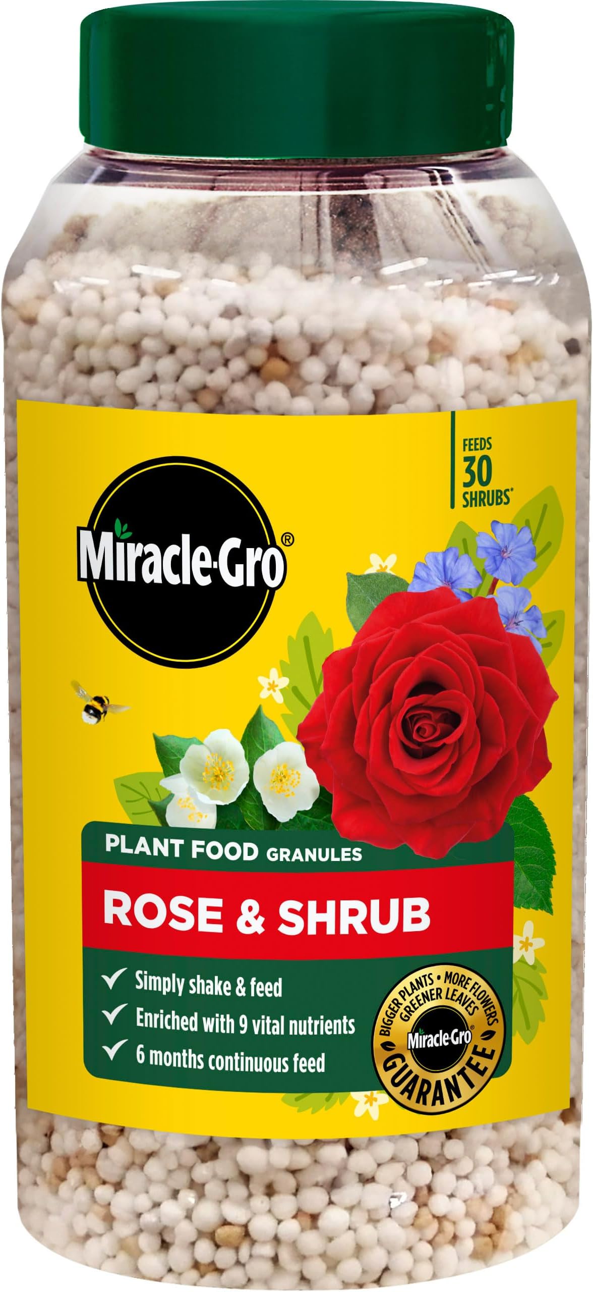 Miracle-Gro Premium Rose & Shrub Continuous Release Plant Food, 900G