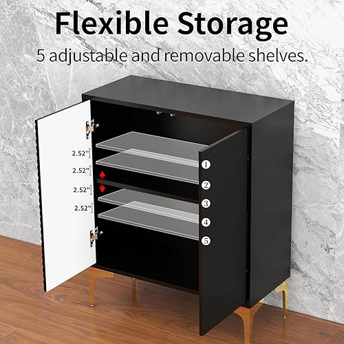 scolyk Gabinete de buffet negro con almacenamiento gabinete de barra de café con almacenamiento, gabinete de aparador de cocina, gabinete de granja