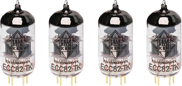 ECC82-TK Black Diamond Series Vacuum Tube Matched Quad