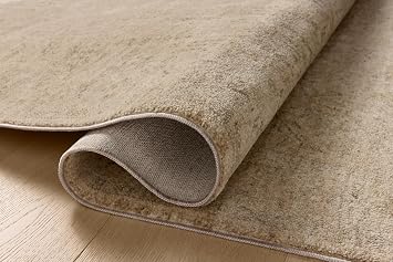 Loloi Magnolia Home by Joanna Gaines Junie Collection JUE-02 Oatmeal/Smoke 11'-6 x 15'-7, .38 Pile Height, Area Rug