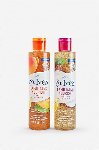 Miniatura 3 de Saint Ives Exfoliate & Nutre Exfoliate Aceite Facial Scrub, Coco, 4.23 oz