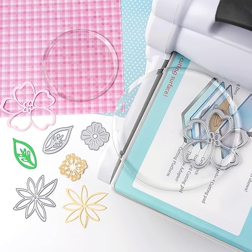 Miniatura 6 de Paquete de 2 almohadillas de corte circulares acrílicas para máquina de troquelar; placas de corte redondas de plástico de policarbonato