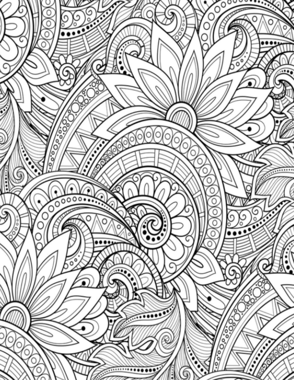 Giant Zen Tangle Sketchbook: 300 Blank Pages, 8.5 x 11