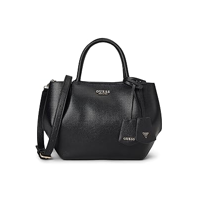 GUESS Amorette Girlfriend Satchel Satchel Handbags Black, Polyurethane