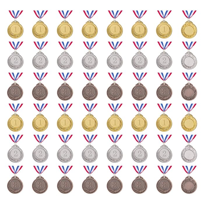 Buy Abaokai 48 Pieces Mini Gold Silver Bronze Award MedalsWinner