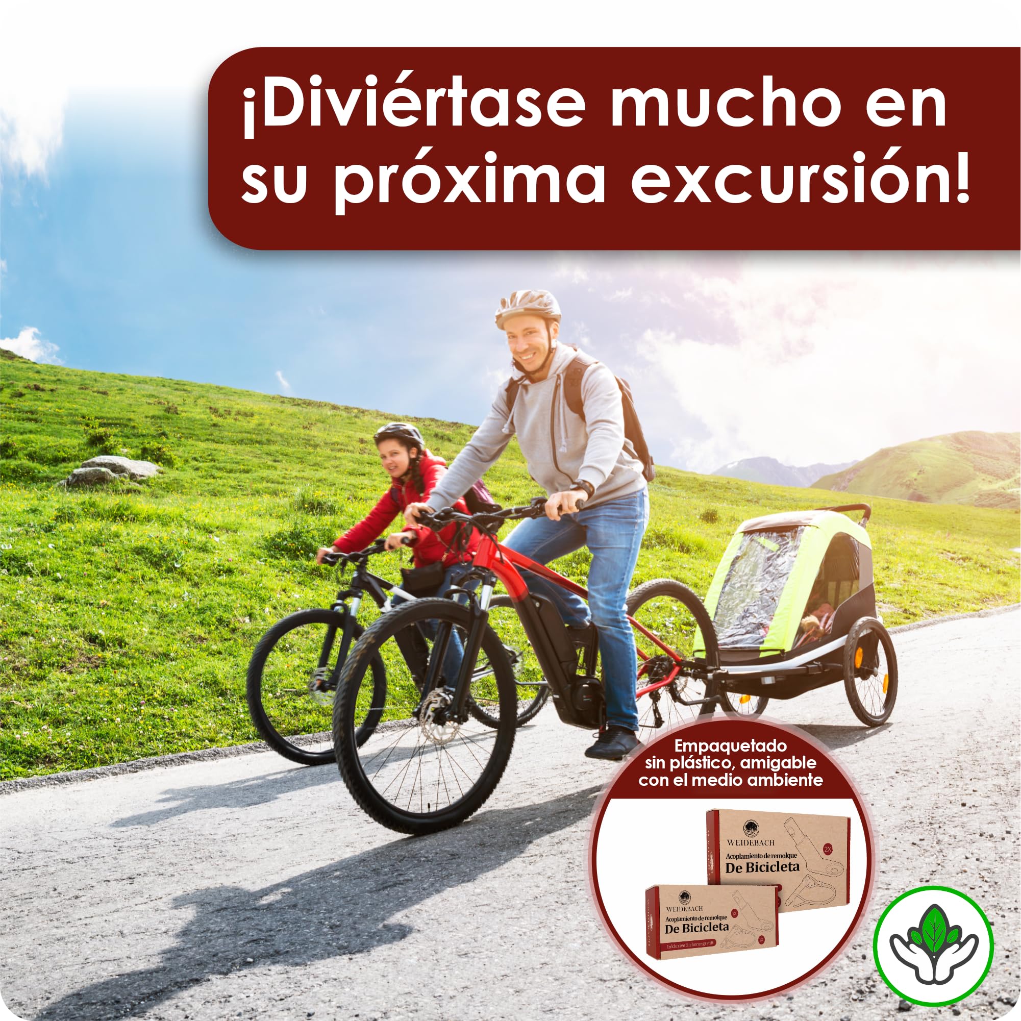 Weidebach® Enganche para Remolque de Bicicleta