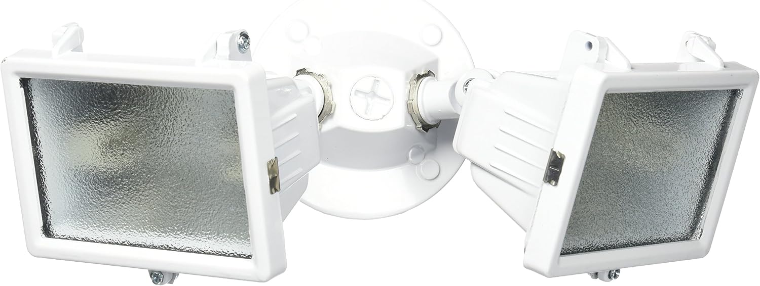 HEATHCO HZ-5502-WH 150W White Twin Flood Light