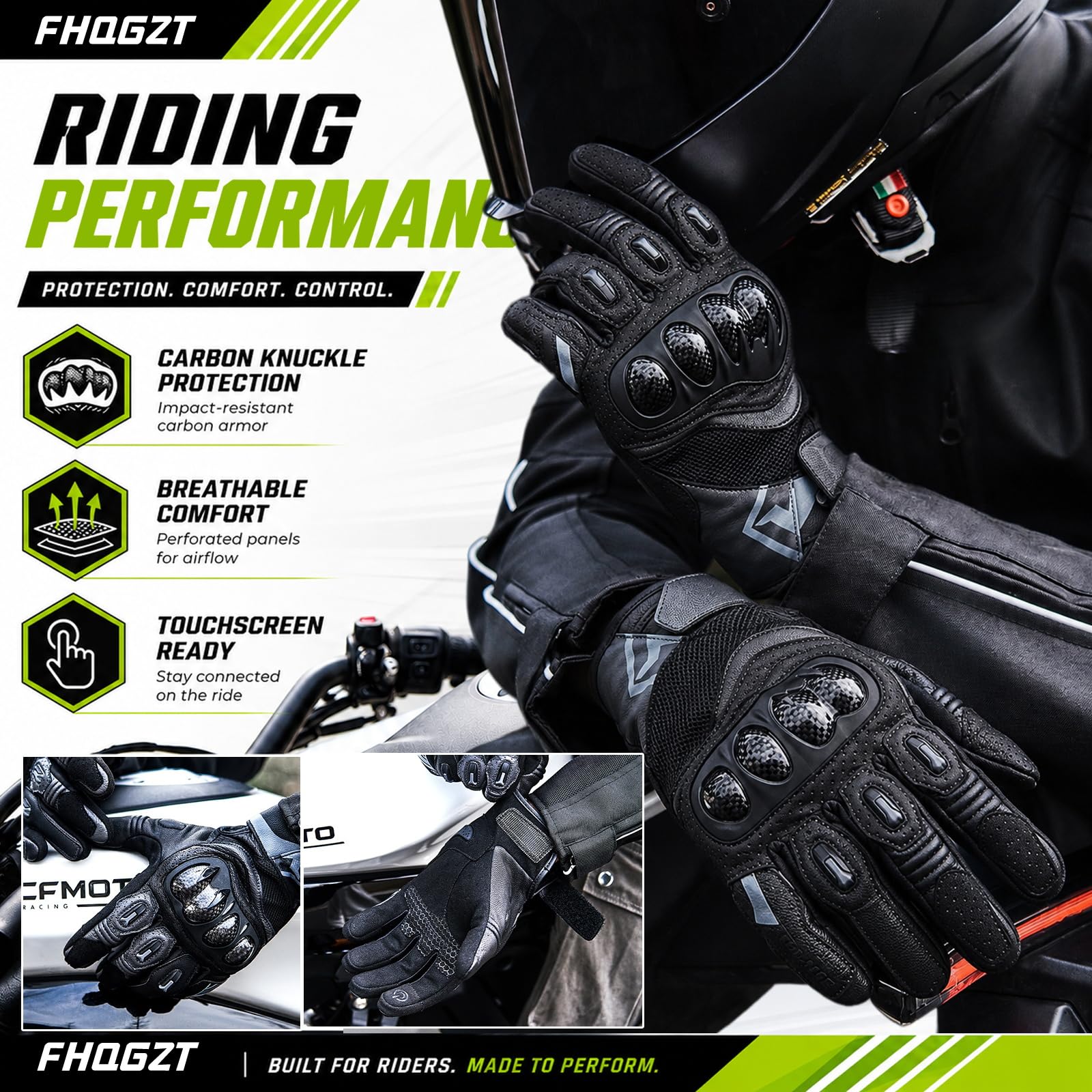 Guanti Moto Estivi Uomo Tessile Pelle Corto Ventilato Omologati Guanto Per Motocicletta Ventilata Touchscreen Motocross Protettore Rinforzato Abbigliamento Città