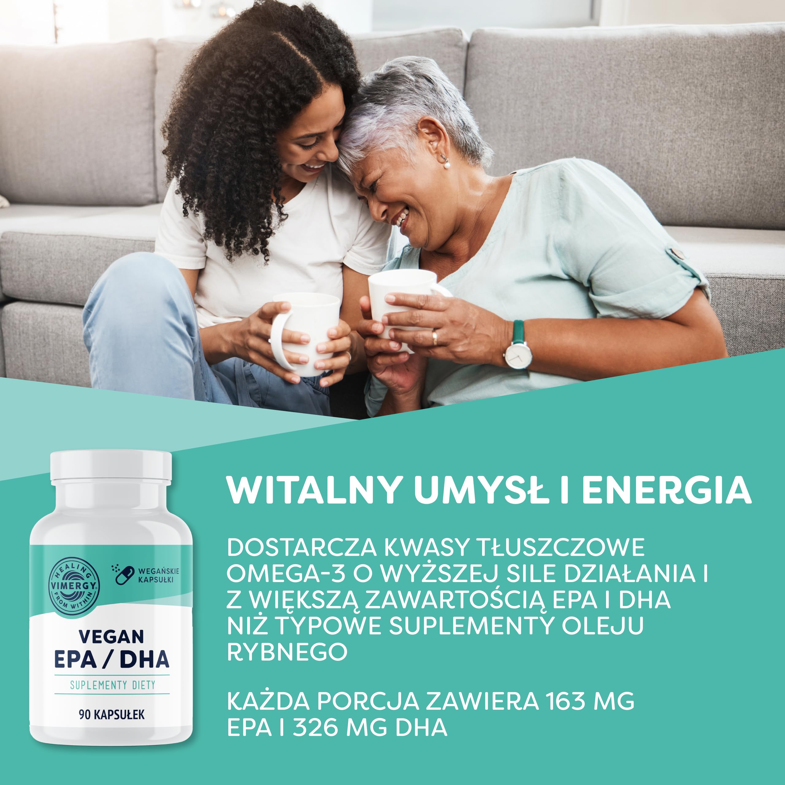 VIMERGY Wegański EPA DHA, 90 Kapsułek, Omega 3