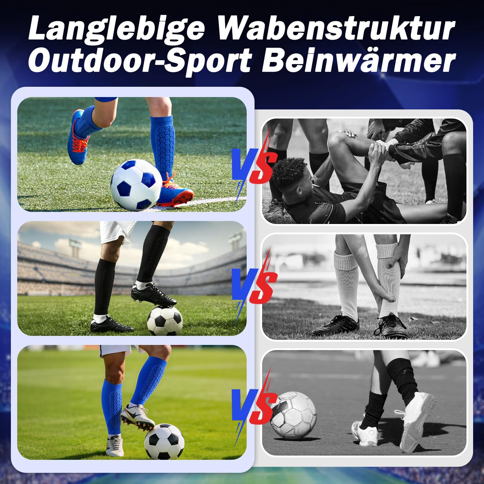 Kiiwah 2 Stück 2026 Neu Schienbeinschoner Kinder Fußball Pro Waben-Stoßdämpfung, Atmungsaktiv rutschfest Schienbeinschoner Fußball Herren Fußballausrüstung für Jungen Mädchen Erwachsene