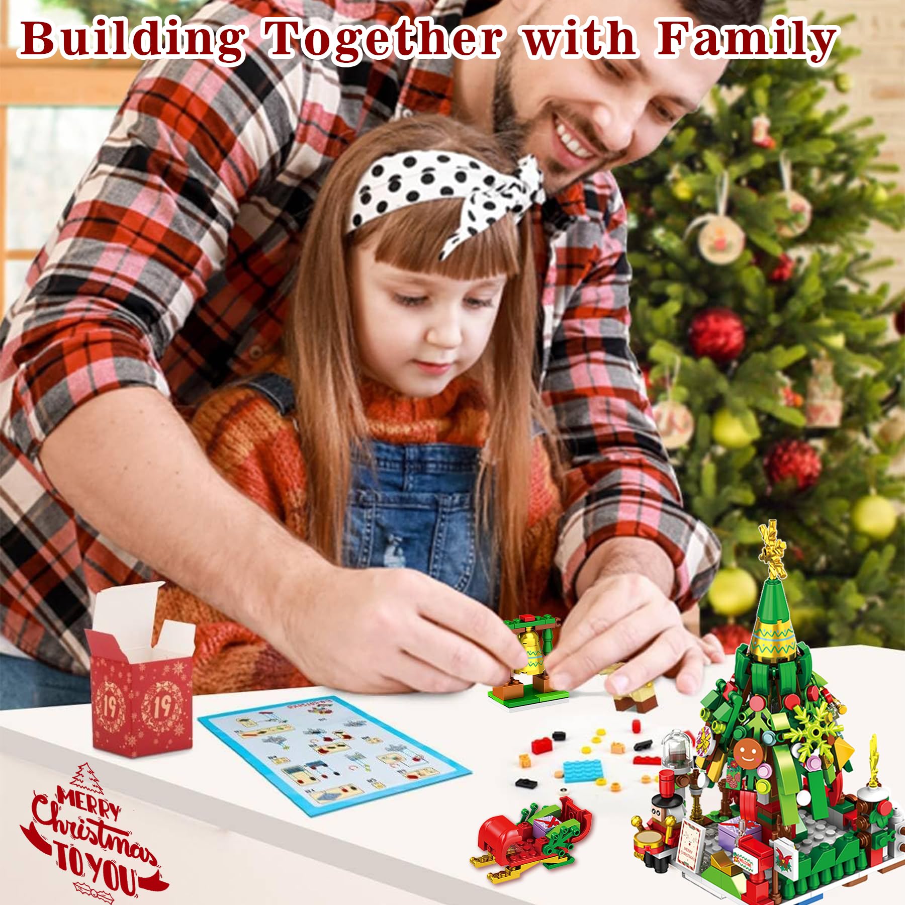 Calendario Adviento con 24 Regalos,Niños Calendario Adviento de Navidad,Incl. Papá Noel, trenes,Regalo de Cuenta Atrás de Navidad para Niños y Niñas (Calle de Navidad)