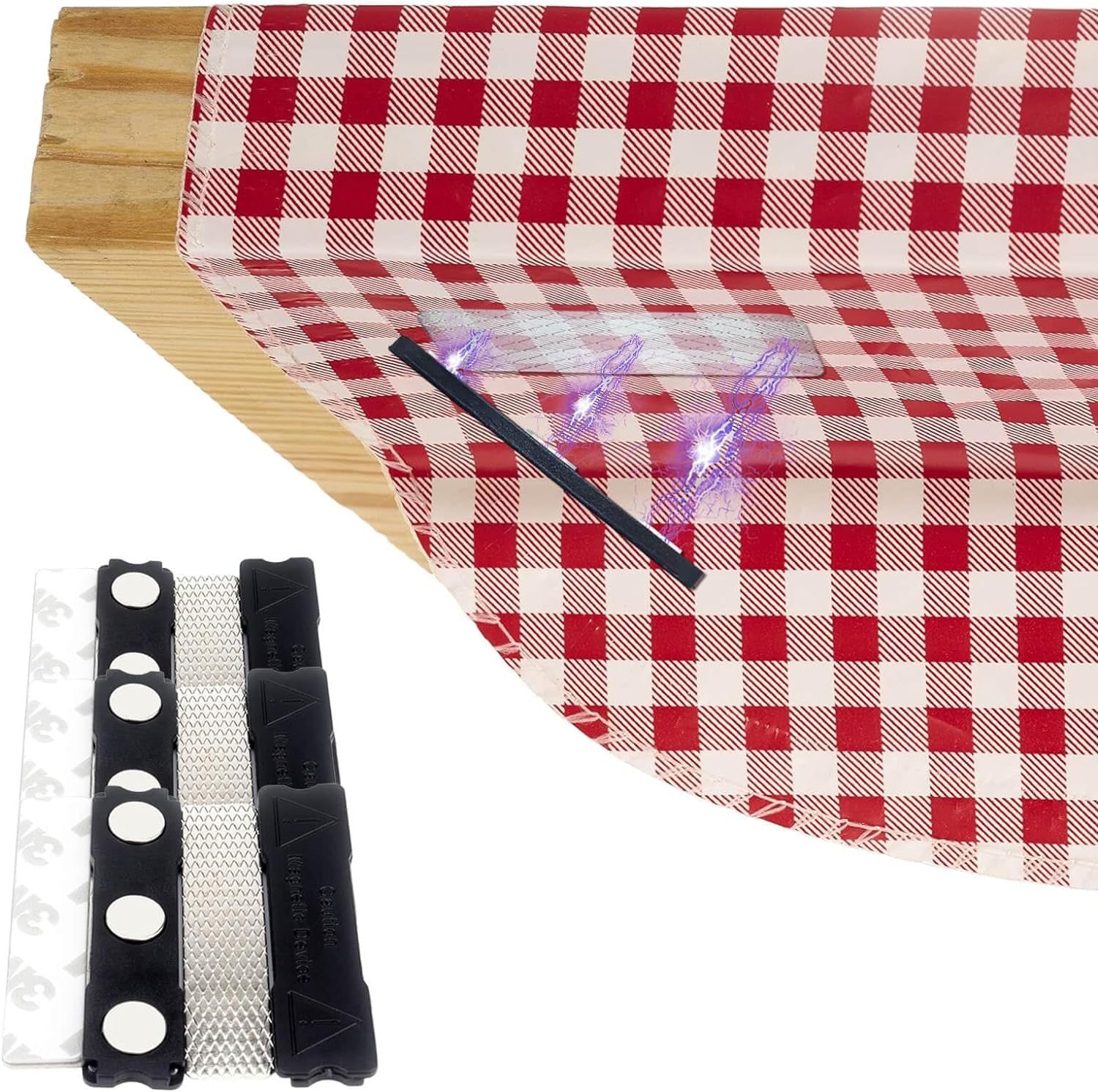 CUNGLIN Tischtuchhalter Clips Tischdeckenbeschwerer 6 Stück, Tischtuchklammer Extra schwer Tischdeckengewichte magnetische Garten Tischdeckengewichte