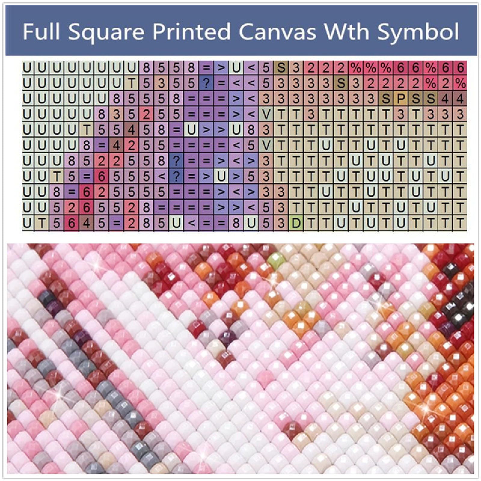 Kinooge 5D Diamond Painting Kit Complet Femme poisson rouge Peinture Diamant, loisirs Créatifs Adultes DIY Art du Diamant Peinture, Cristal Débutant Art Set pour Décor Murale Maison 30x40cm F-494