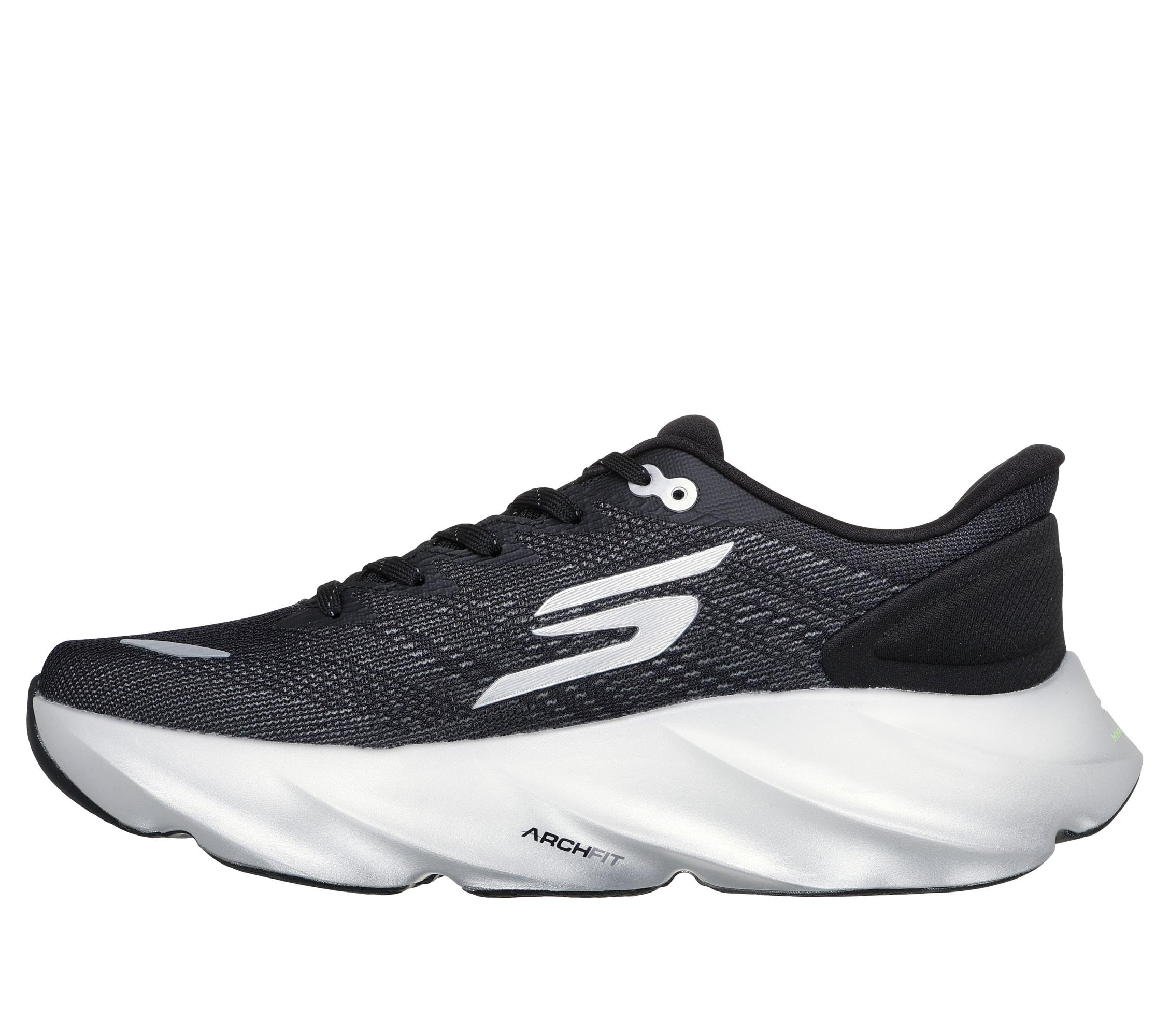 Skechers Aero Burst - Zapatillas para Hombre, Negro/Blanco, 44 EU