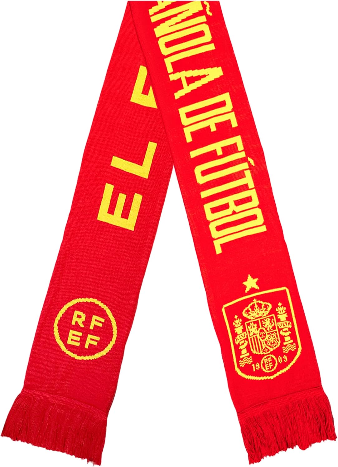 Icon Sports Officially Licensed Royal Spanish Football Scarf - Unisex Adult