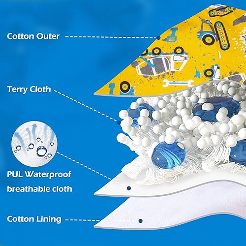 Miniatura 3 de BIG ELEPHANT Ropa interior de entrenamiento para ir al baño, paquete de 10 unidades, 100% algodón absorbente, unisex, pantalones para niños y niñas