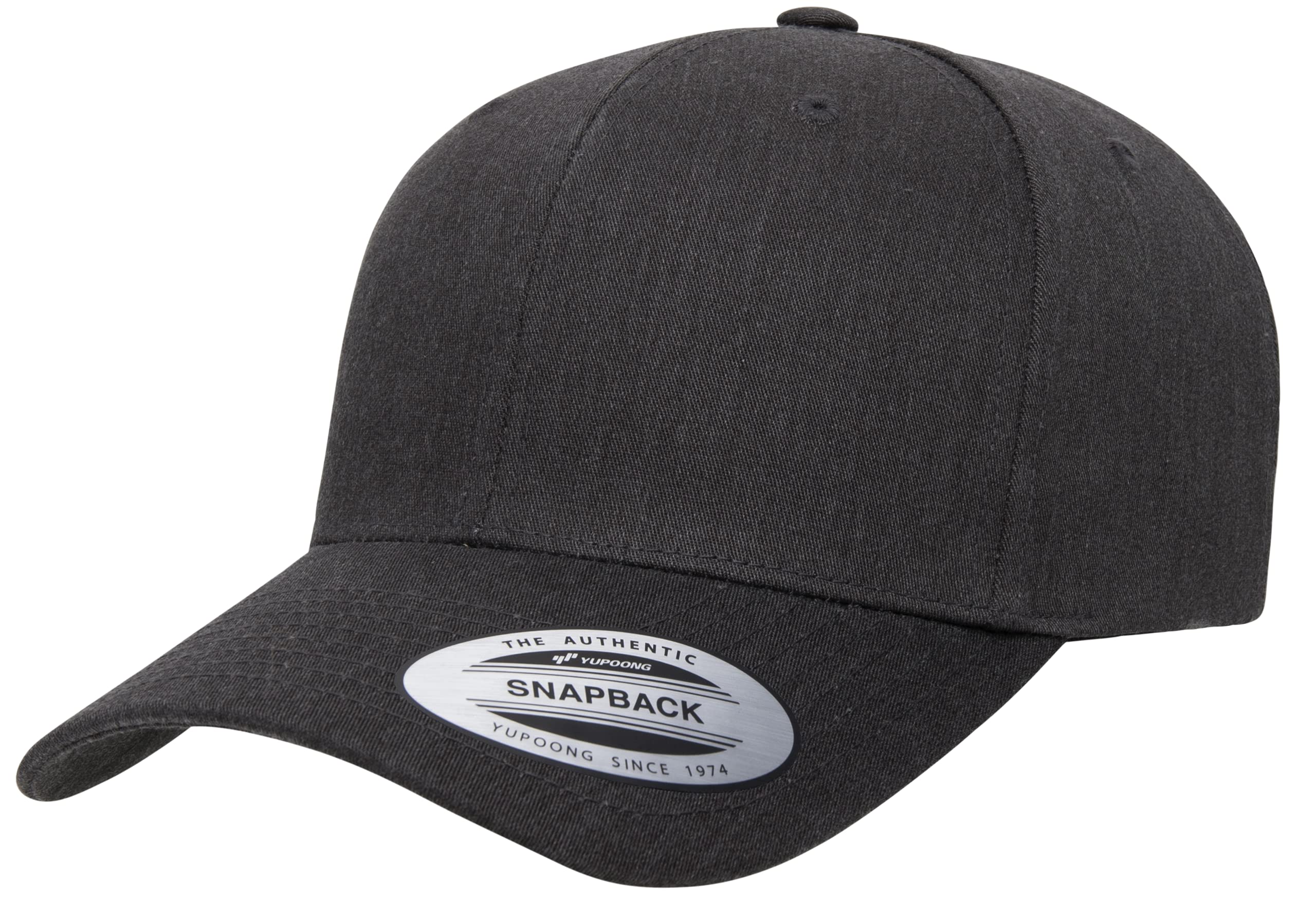 Yupoong Yp Classics Retro Snapback Cap, Dark Heather, One Size