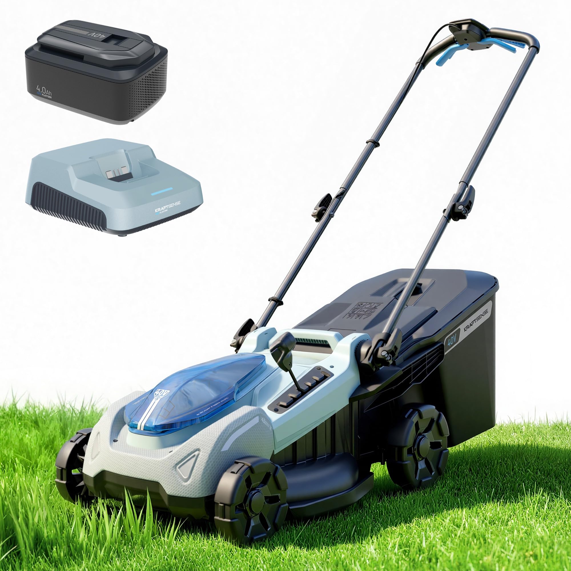 KraftSense 40V 18-inch Alpinist Blue Mower