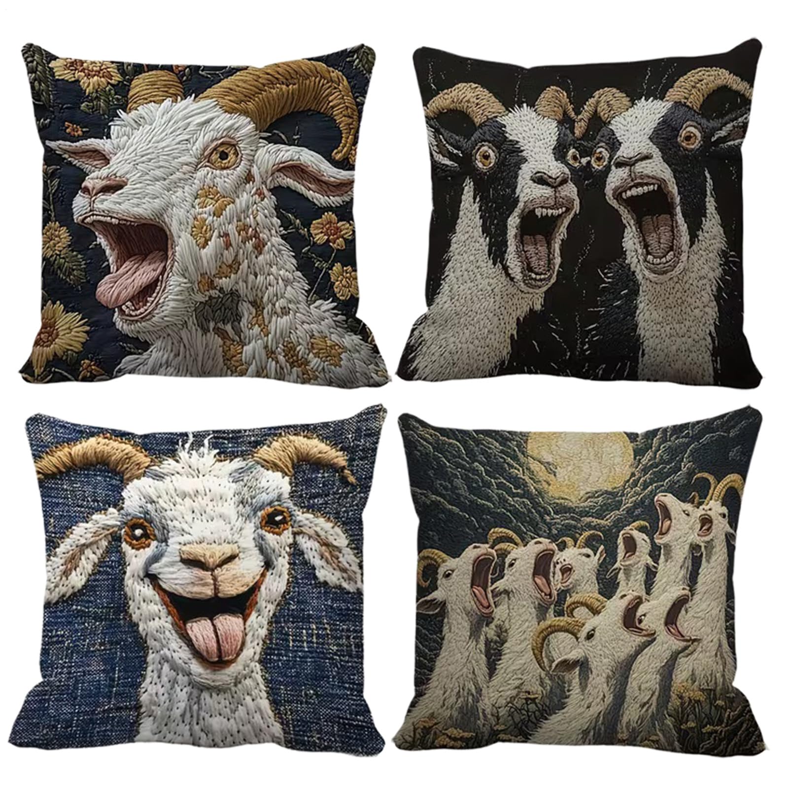 Fundas para cojines decorativos de invierno extraíbles para decoración cómoda de sofá y hogar
