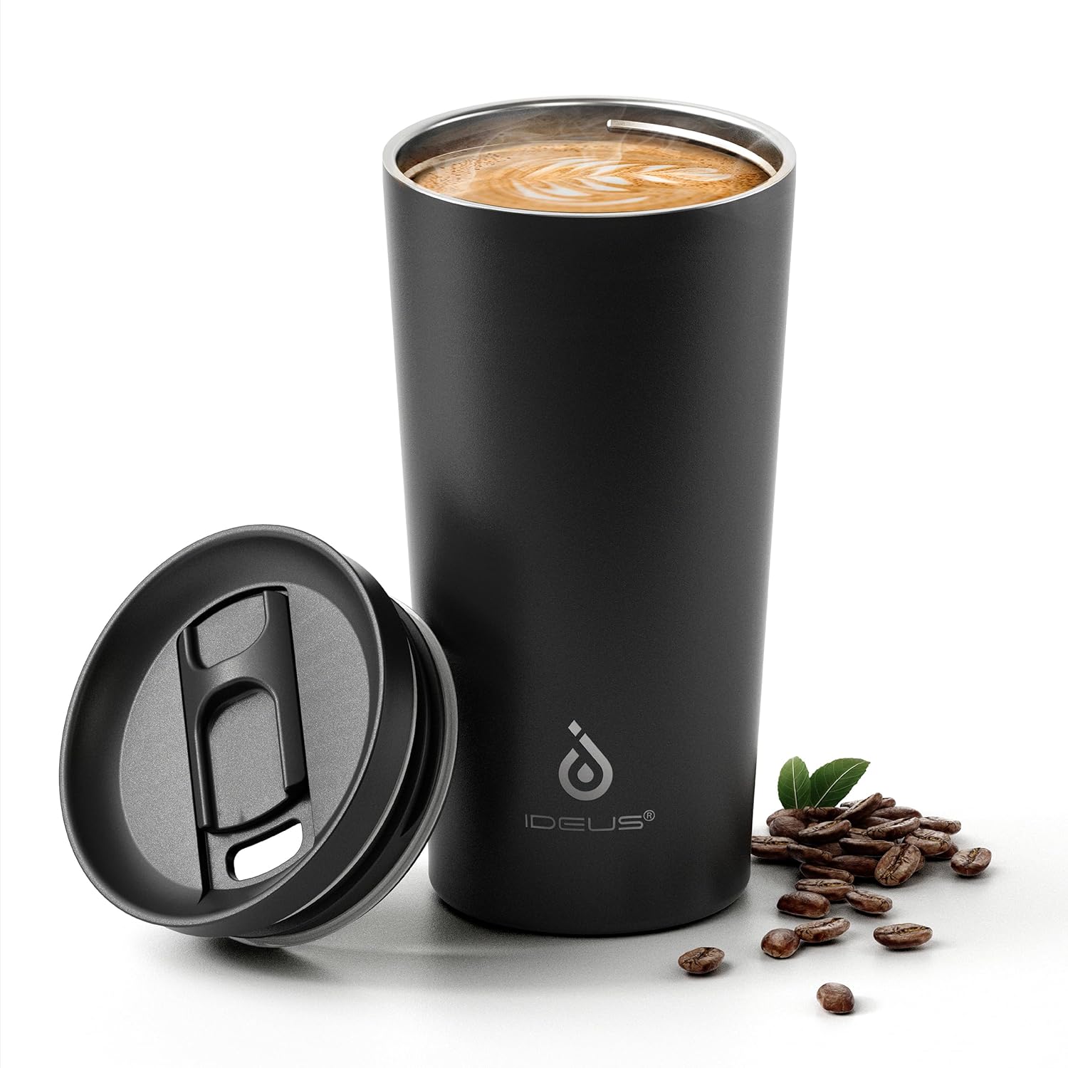 Ideus 17 oz Travel Coffee Mug Double Wall Vacuum Stainless Steel Insulated Coffee Tumbler With Lid Splash-Proof Cup