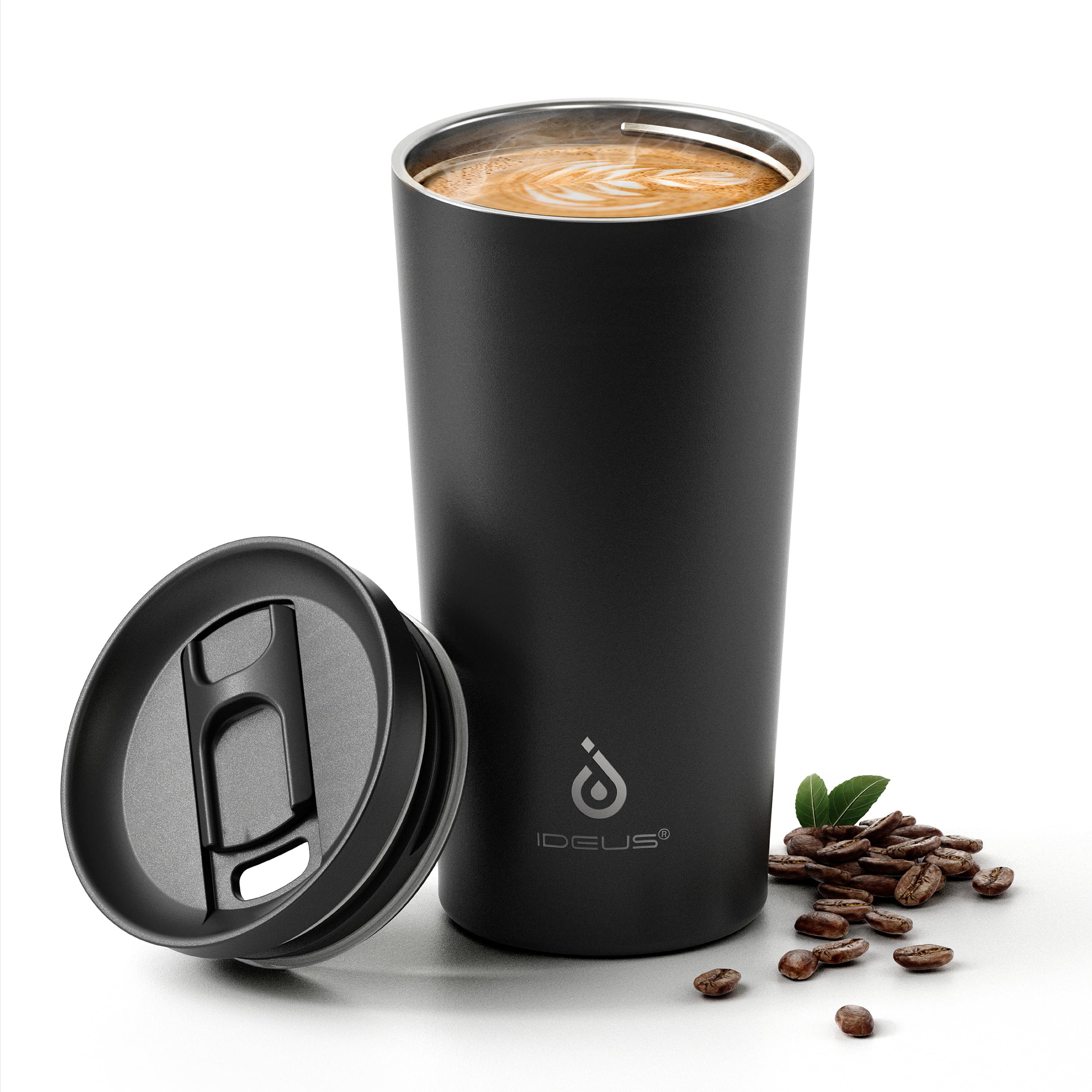 Ideus 17 oz Travel Coffee Mug Double Wall Vacuum Stainless Steel Insulated Coffee Tumbler With Lid Splash-Proof Cup