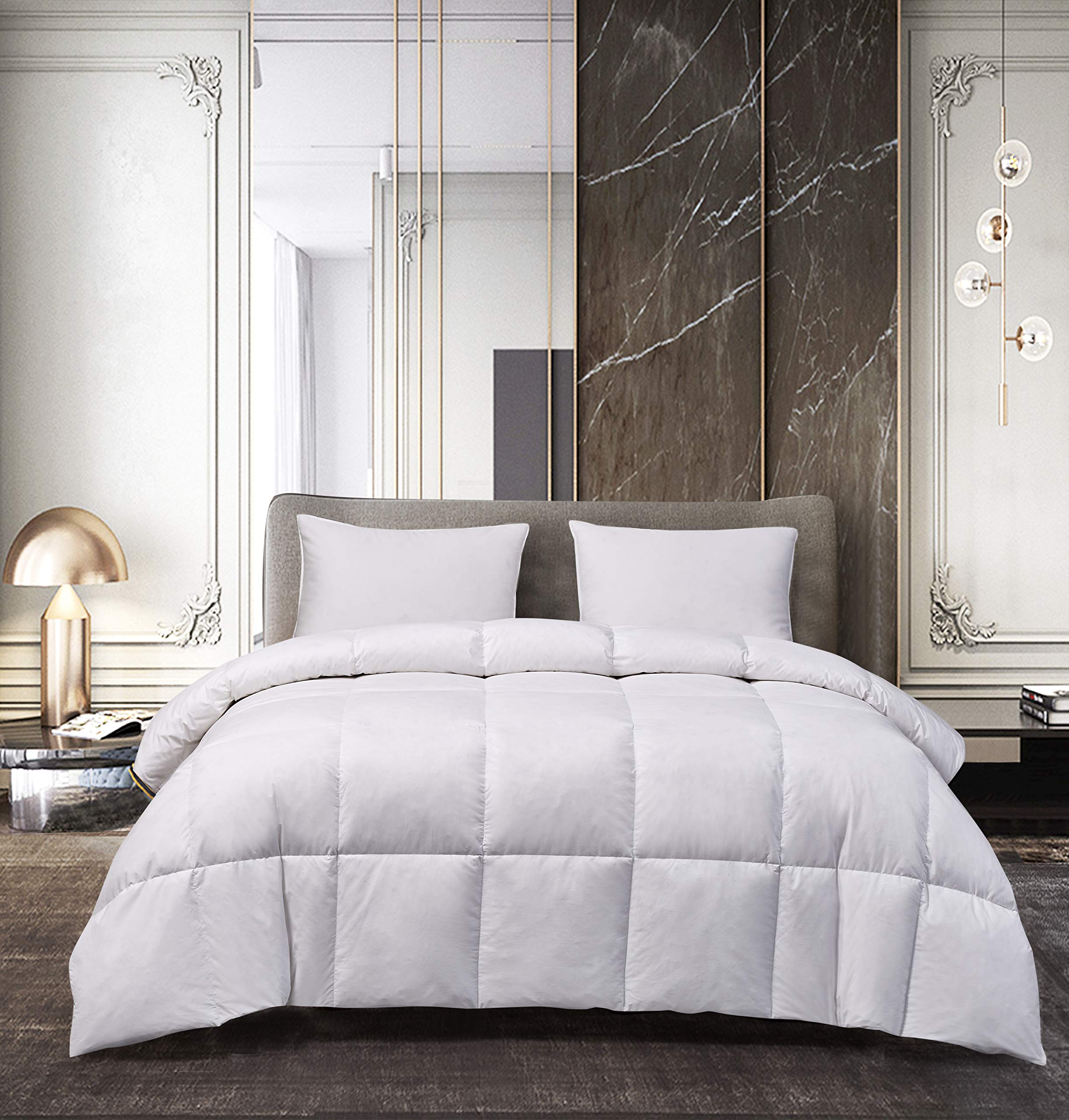 Amazon.co.jp: Blue Ridge Home Fashions ホワイトグースフェザー