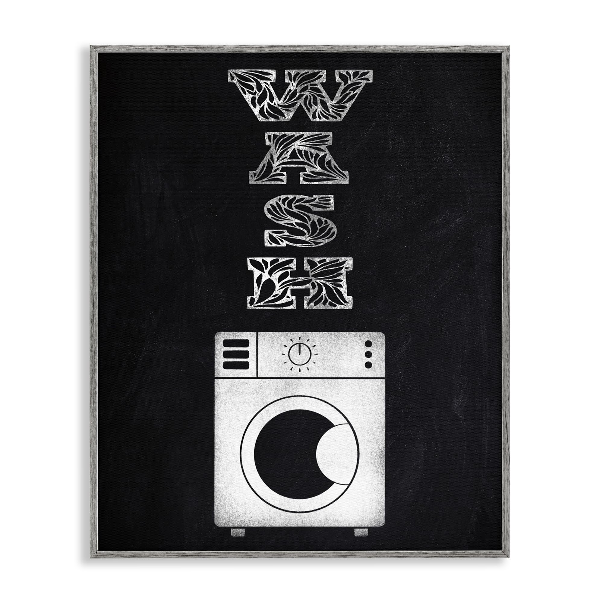 'Laundry Wash Ornate Letters'| Framed Giclee Art