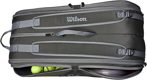 Miniatura 9 de WILSON Tour Tennis Racket Bag - Dark Green and Stone Grey