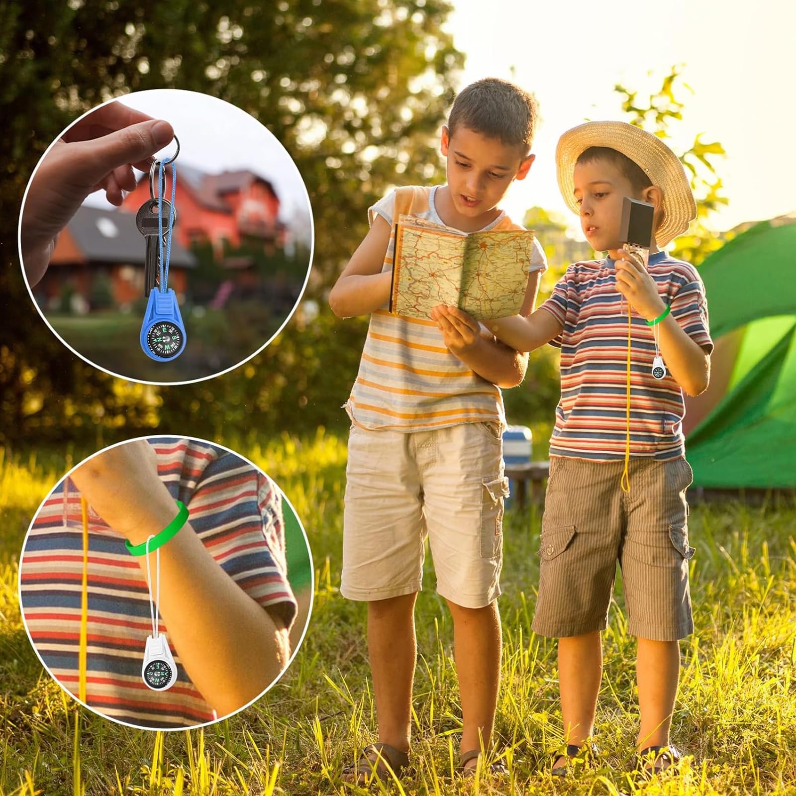 Compas Orientation Randonneur Boussole Pour Enfants, Boussole De Randonnée, Petite Boussole De Boussoles D'orientation Decathlon