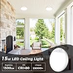 Motion Sensor Ceiling Light Wired Slochi, 7 inch 3000K/4000K/6500K Selectable LED Flush Mount Ceiling Light Fixtures, Hardwired Activated Closet Light with Timer for Indoor Cabinet Hallway Room Pantry
