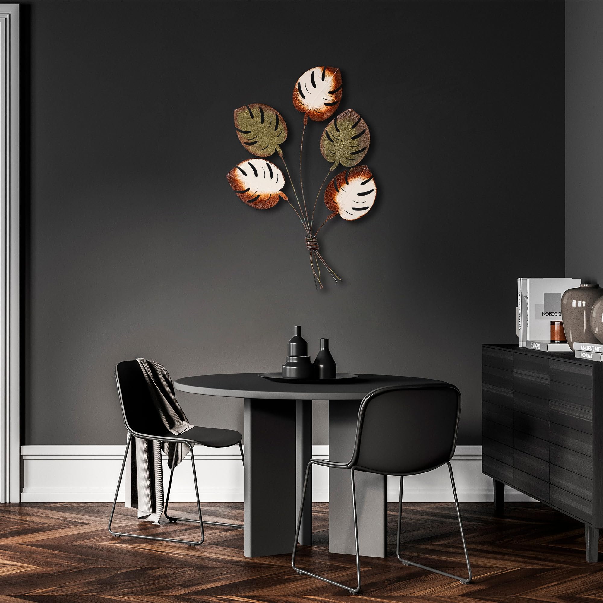 Sculpture murale métal 67x100cm pour habiller un grand mur vide