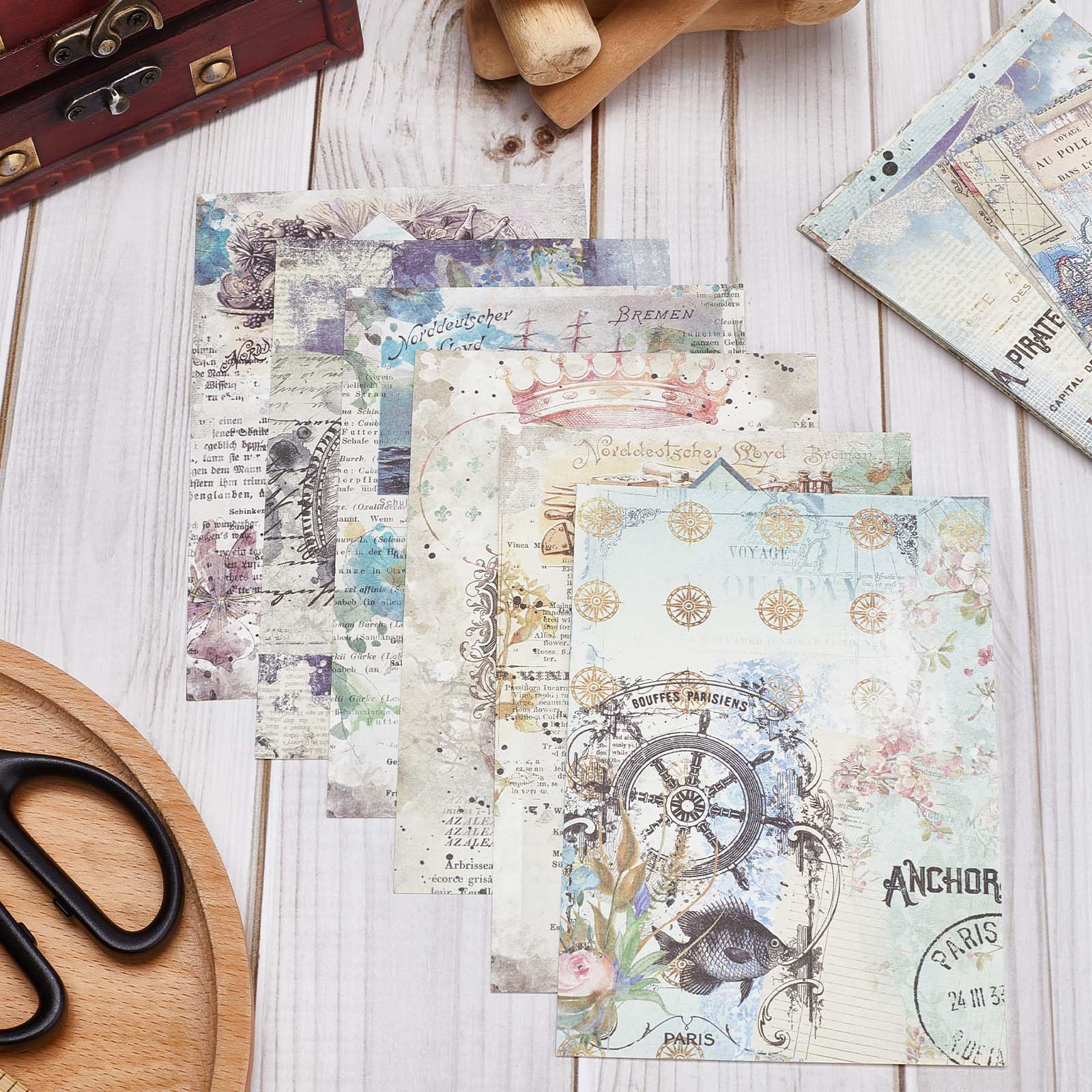 Amazon.com: GORGECRAFT 100 Sheets 50 Styles Lace Decorative Craft Paper  14x10cm Vintage Flowers Pattern Paper Scrapbook Paper Pad for DIY Origami  Card Making Scrapbooking Photo Frame Album Decor Gift Wrapping