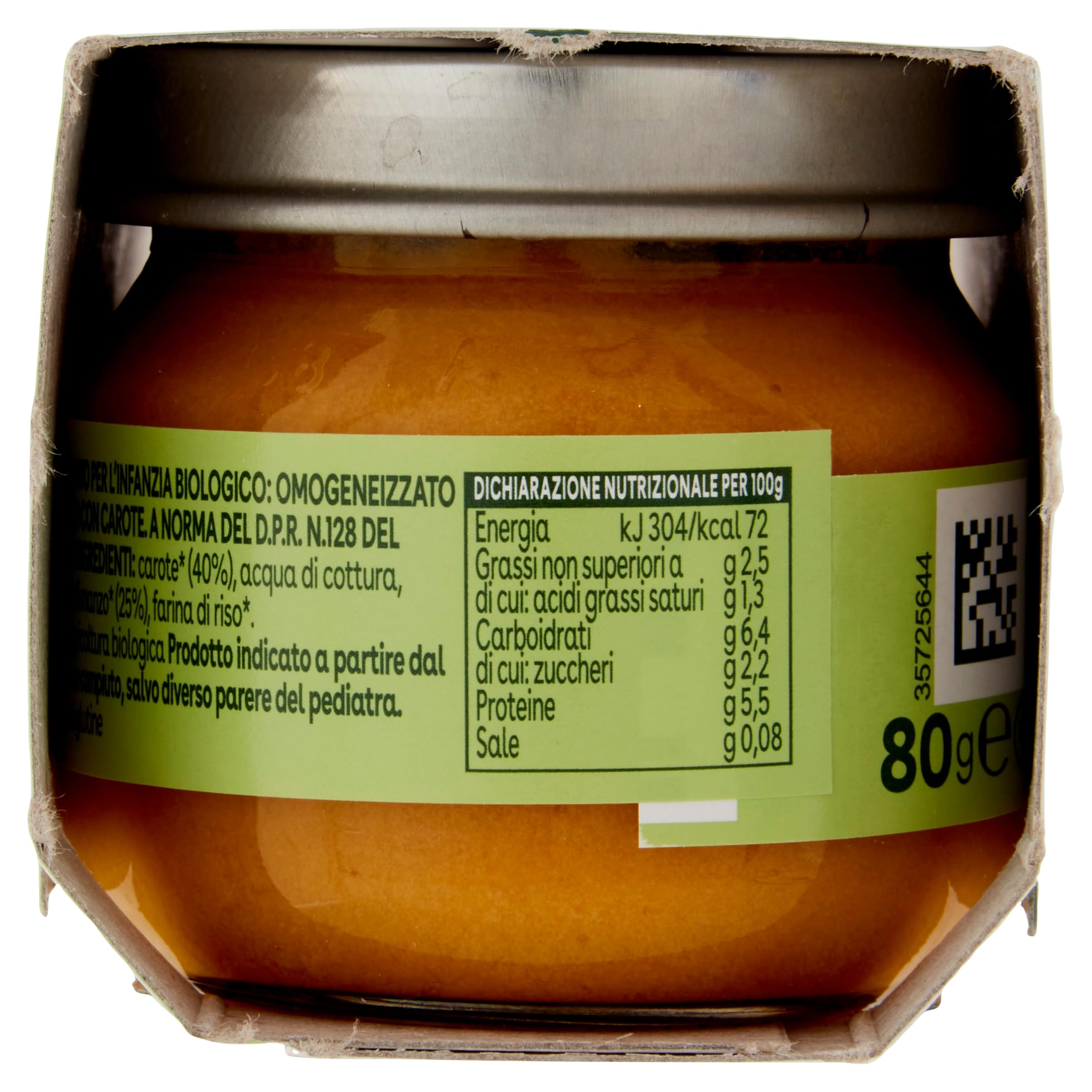 Plasmon BIO Omogeneizzato Manzo 2X80g (12 Confezioni)
