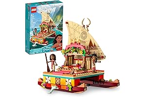 Disney Princess Moana’s Wayfinding Boat Building Toy 43210: Princess Legos for Girls 4-7