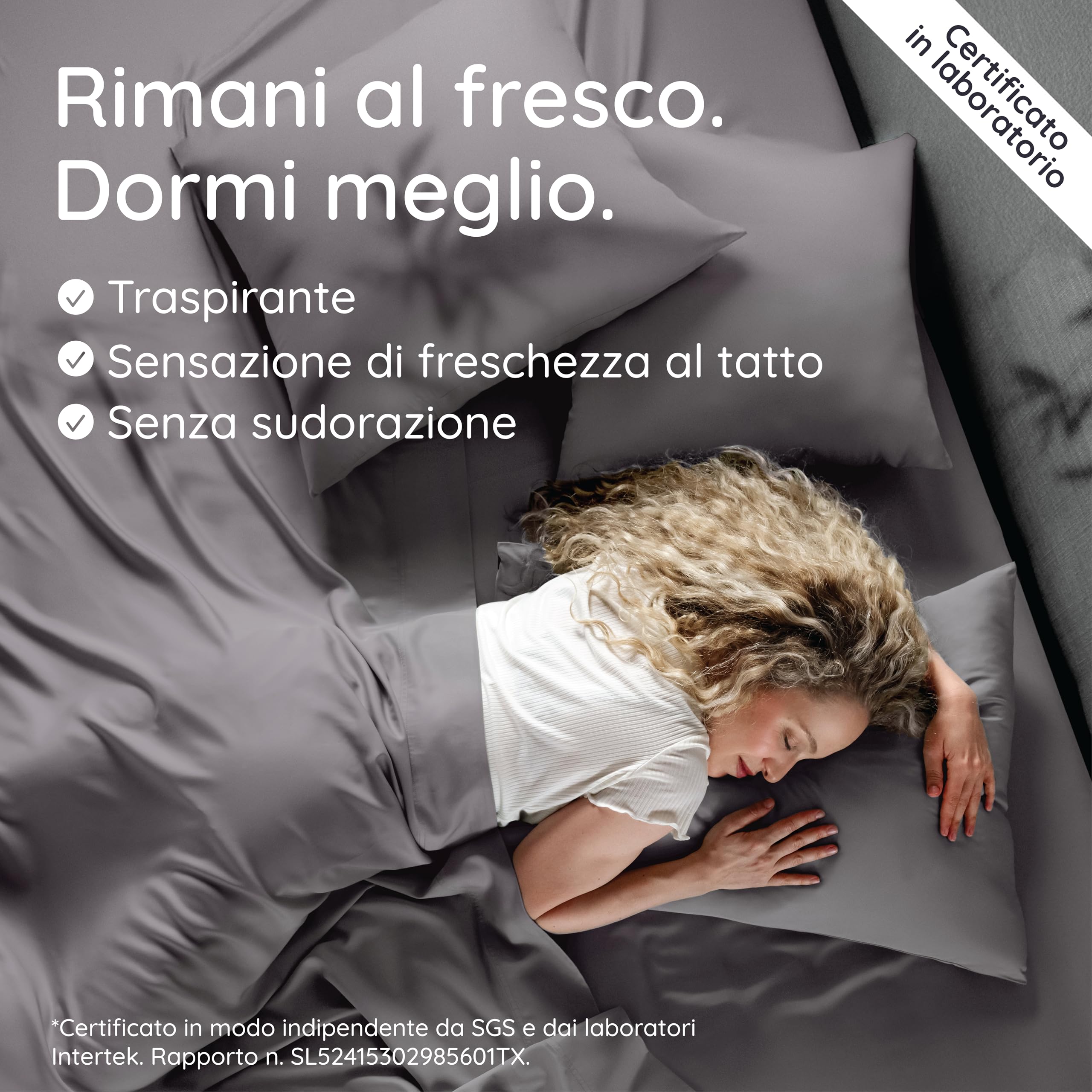 Bambaw Federe bambu 50x75 cm, Confezione da 2, Federe traspiranti e antibatteriche antiacaro, Federa rinfrescante cuscino per l’estate, Federa cuscino bambù certificata Oeko-Tex (Grigio scuro)