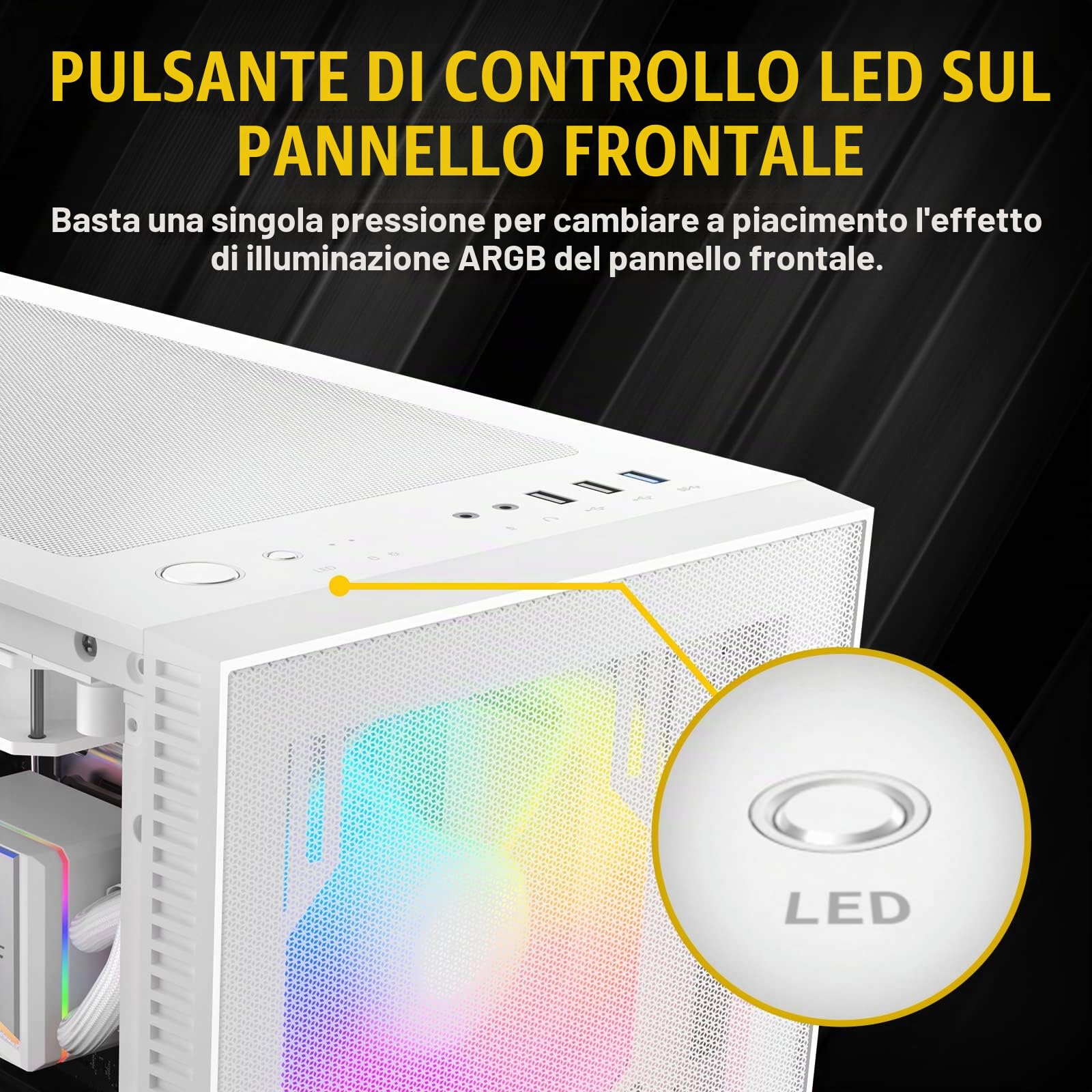 Antec NX 410 Caja torre midi tower blanco