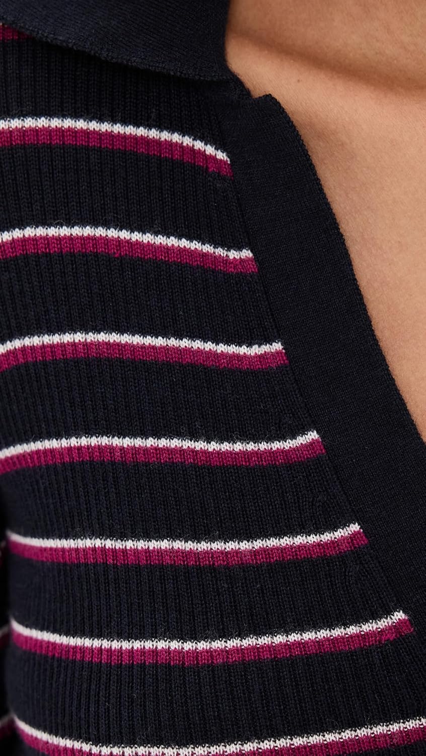 Madewell Women's Merino Silk Johnny Collar Long Sleeve Top - Image 6