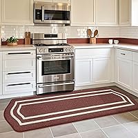 Vista 25 de COSY HOMEER Kitchen Rugs and Mats 24"x48" Non Slip Kitchen Mats for Floor Washable Kitchen Runner Rug Stain Resistant Standing Mat for Beige