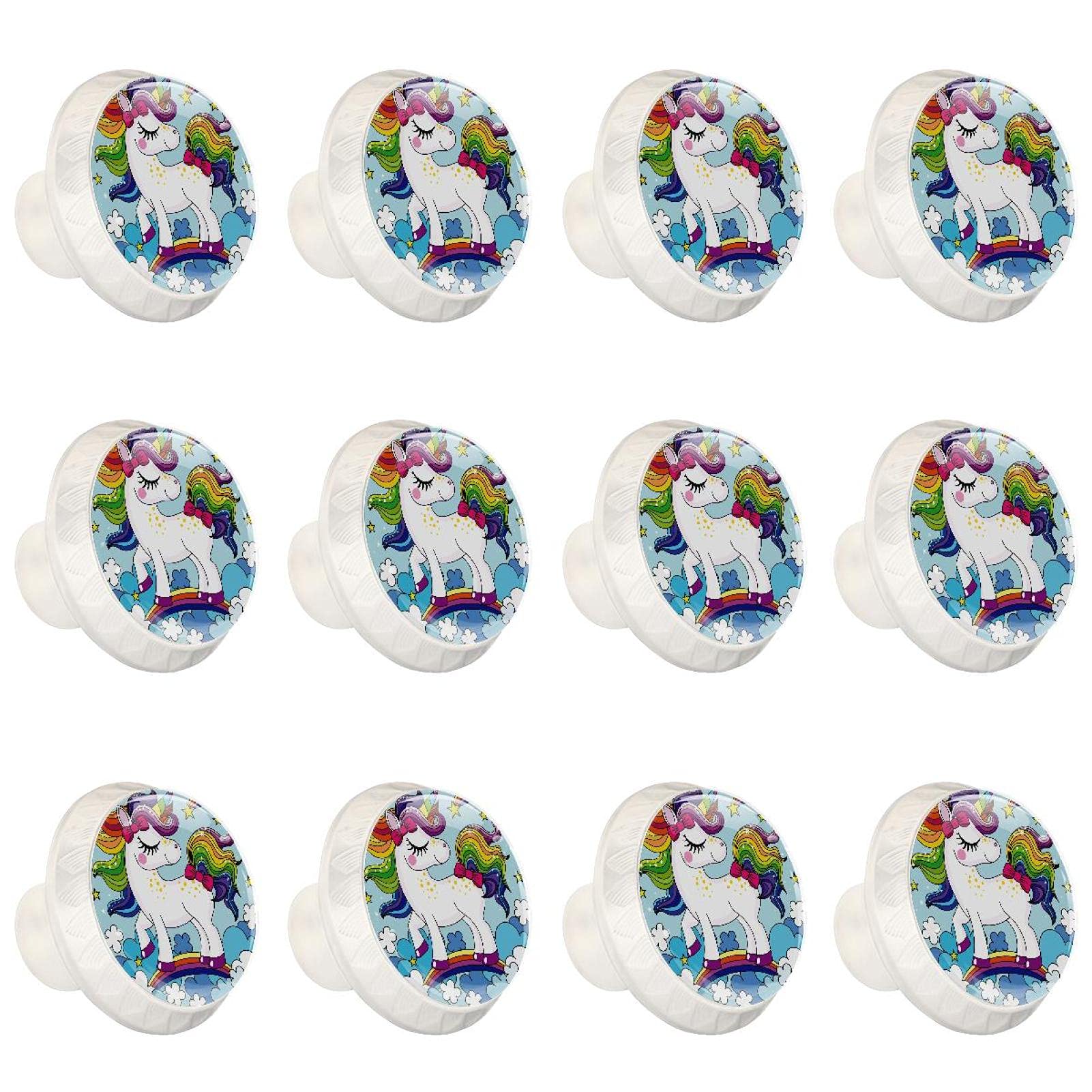 Poignée tiroir licorne bleu pour réparer et embellir une commode usée