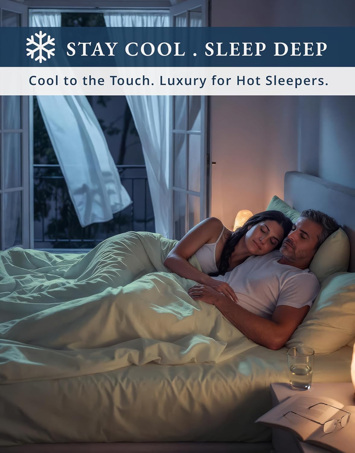 100% Egyptian Cotton Queen Bed Sheet Set – 1000 Thread Count 4 Piece Queen Sheets Set, Breathable & Fade Resistant, Silky Sateen Weave, Ultra-Soft Hotel Luxury Bedding with 15" Deep Pocket - Mineral - Image 6