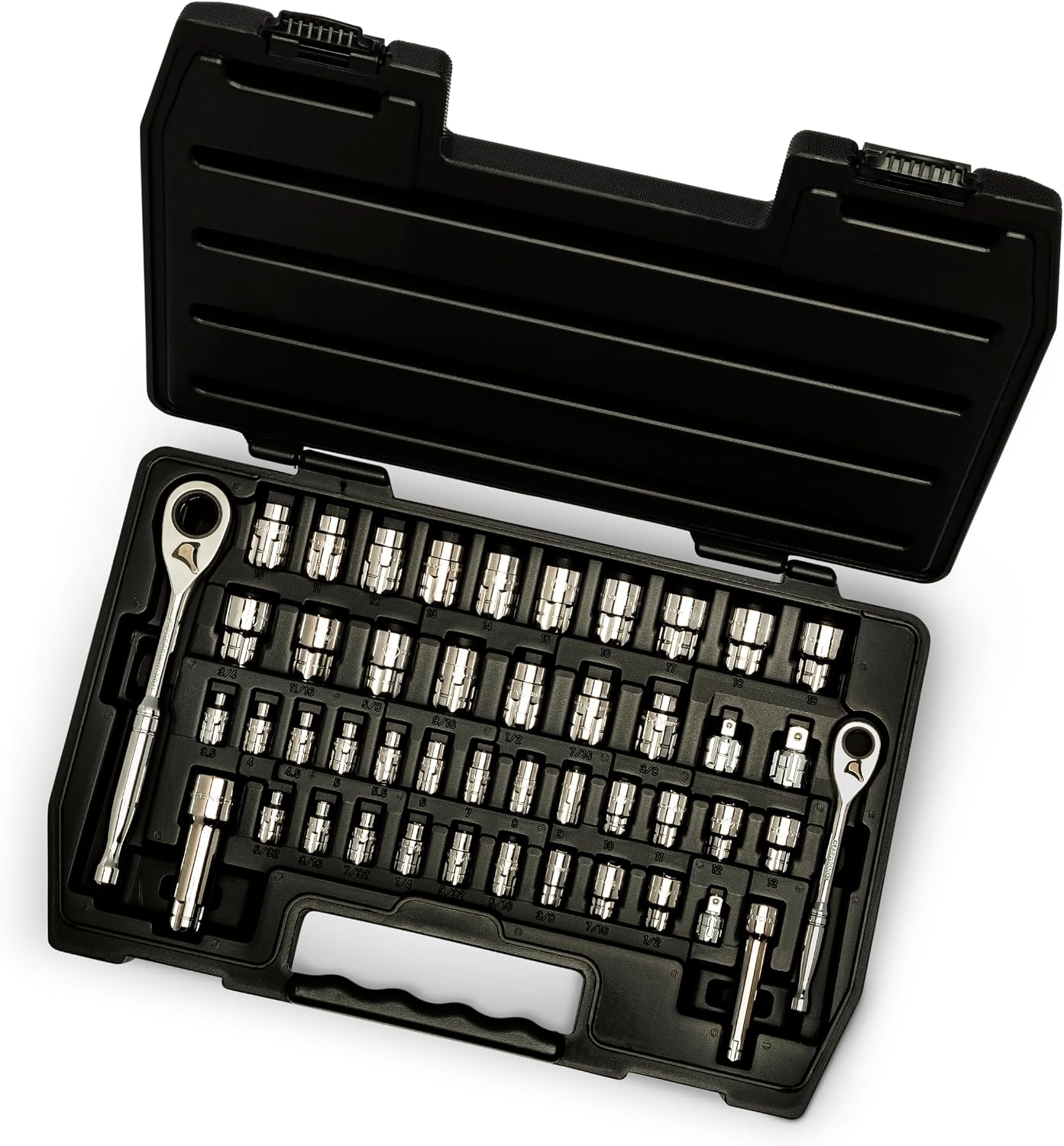 GEARWRENCH 46 Pc 1/4" & 3/8" Dr Pass-Thru 6 Pt SAE/Metric Tool Set | 8946