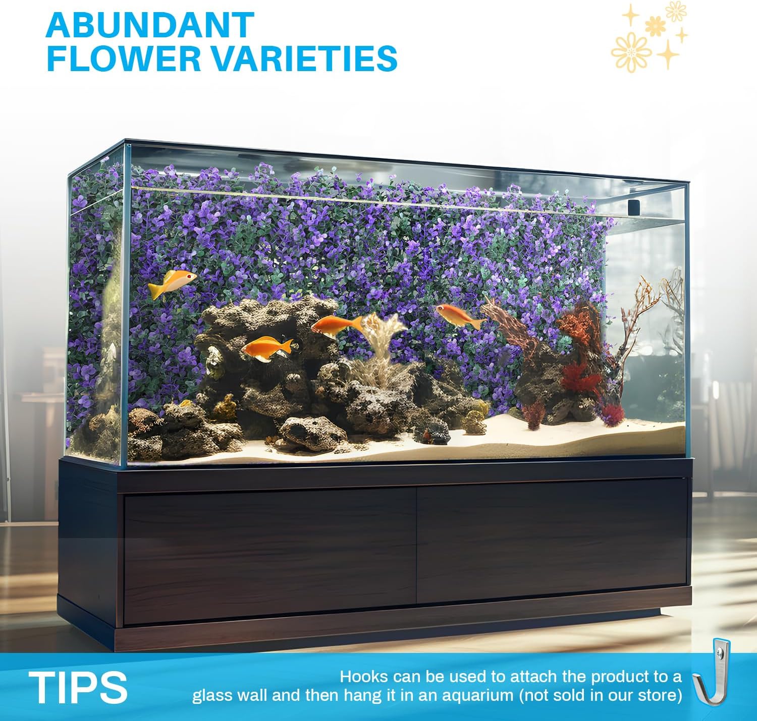 Patio Paradise 6pcs 20"x20" Artificial Purple Lavender Hedge Panel, Decorative Privacy Fence Screen Greenery Faux Plant Tree Wall for Indoor or Outdoor Garden Décor